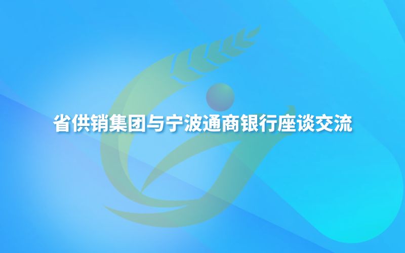 省DB旗舰集团与宁波通商银行座谈交流